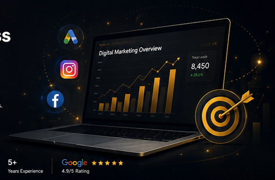 Digital marketing growth dashboard